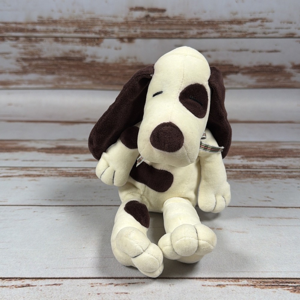VTG 1997 Manhattan Toy Co Spotted Hound Dog Puppy Plush 6" Floppy Ears D1000T